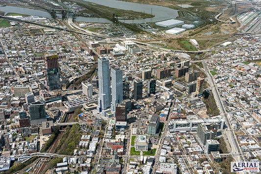 Aerial photo of Journal Square NJ